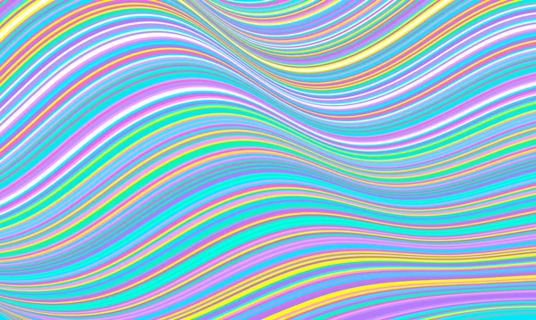 Stripe Vzor. Abstraktní barevné pruhy. Fluid Wave — Stockový vektor