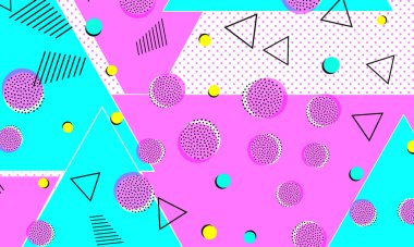 80 'lerin geçmişi. Soyut noktalar. Memphis deseni.