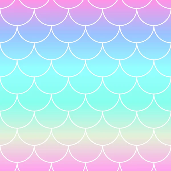 Rainbow Background. Mermaid Scales. Vector — Stock Vector