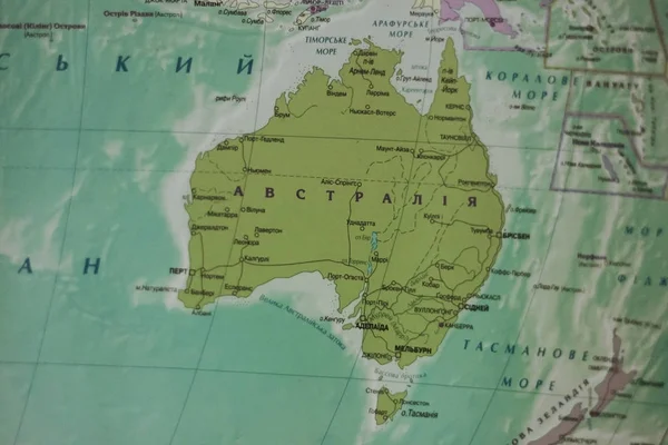 Map of a country australia