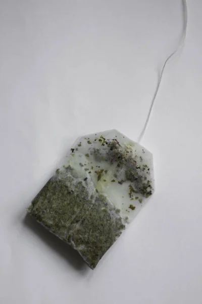 ハート型の緑茶葉 — ストック写真
