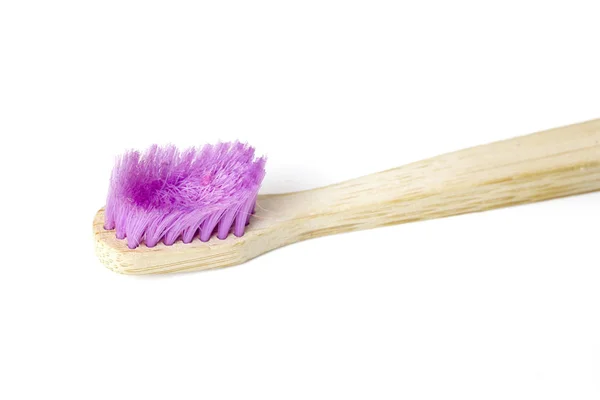 Used wooden toothbrush — Stock Photo, Image