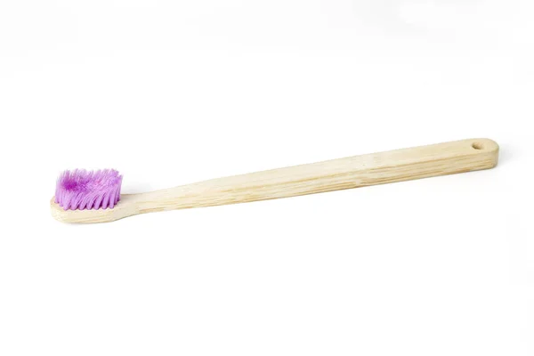 Used wooden toothbrush — Stock Photo, Image