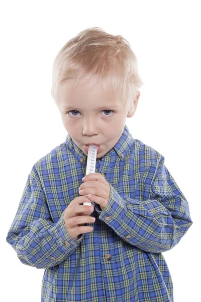 Child taking medicine — Stock Photo, Image