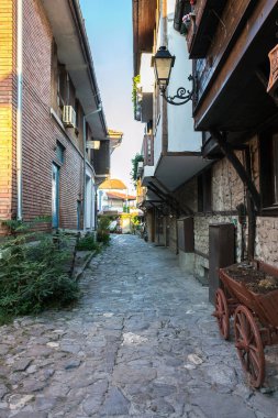 Nessebar Antik şehir (Bulgaristan dar sokak)