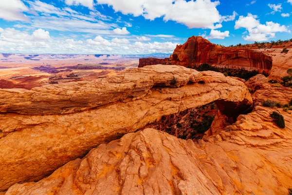 Mesa Arch, Canyonlands Milli Parkı yakınındaki Moab, Utah, ABD — Stok fotoğraf