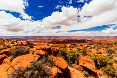 Green river manzaralıdır, canyonlands Milli Parkı, utah, ABD