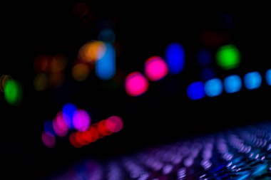 Soyut renkli bokeh odaklanmamış arkaplan