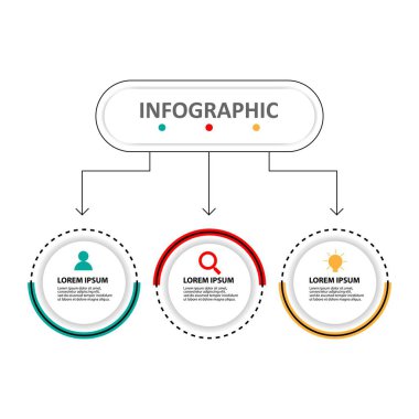 3 seçenekli sunum işi bilgi şablonu
