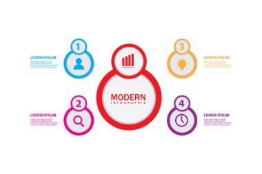 Diyagram için modern Infographic