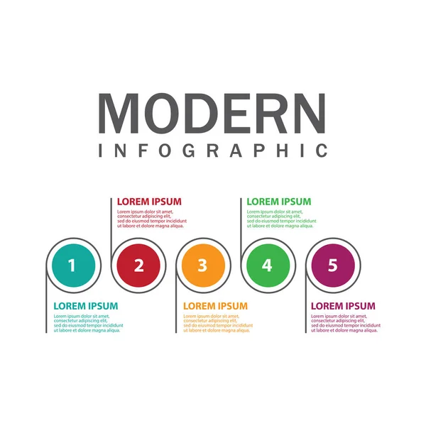 Moderne Infografik für Diagramm — Stockvektor