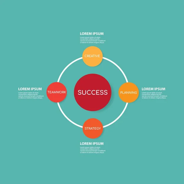 Infographie moderne pour diagramme — Image vectorielle