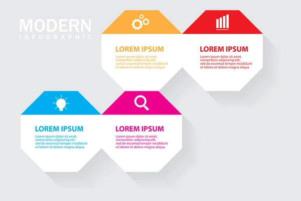 Infographie moderne pour diagramme — Image vectorielle