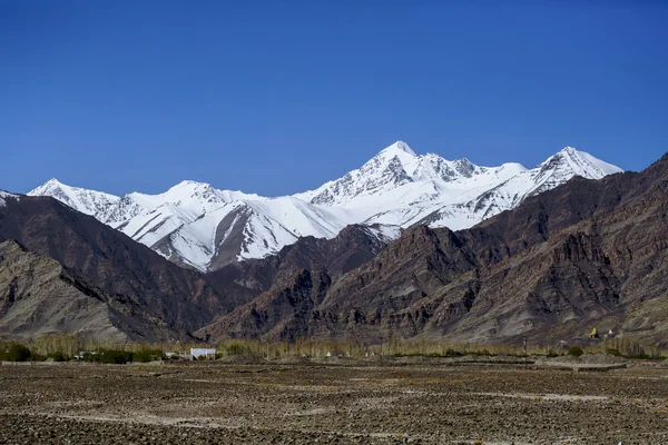 Lindas montanhas em Leh, distrito de Leh, Ladakh, Himalaia, Jammu e Caxemira, norte da Índia — Fotografia de Stock