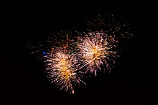 Fireworks in the night.New Year Night. — Stock Photo, Image