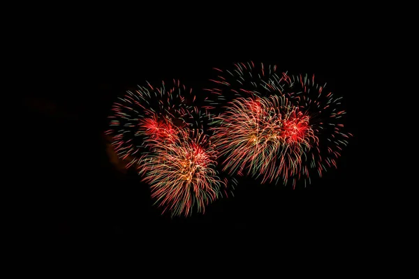 Fireworks in the night.New Year Night. — Stock Photo, Image