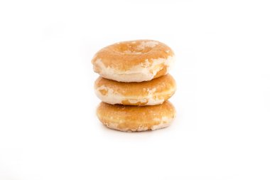 Beyaz arka plan üzerinde stüdyo çekimi izole çörek