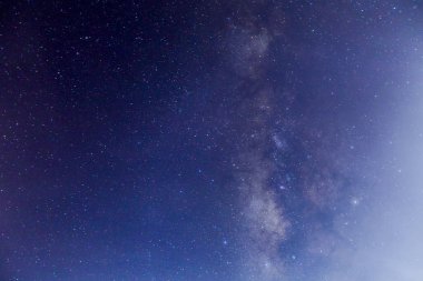  Samanyolu, uzun pozlama fotoğraf.