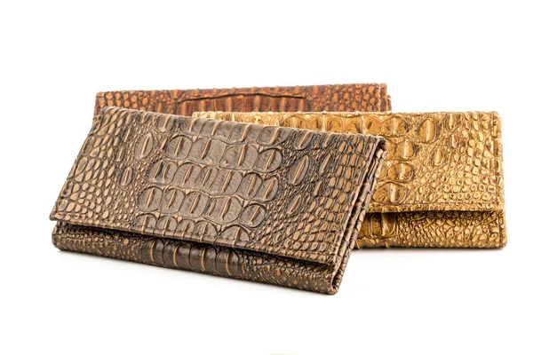 Beyaz arka plan üzerinde izole elegance deri debriyaj