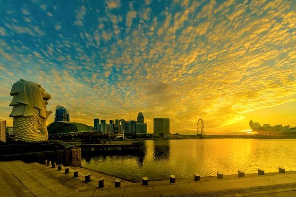 CIUDAD DEL SINGAPUR, SINGAPUR: OCT 5,2017: Singapur Skyline . — Foto de Stock