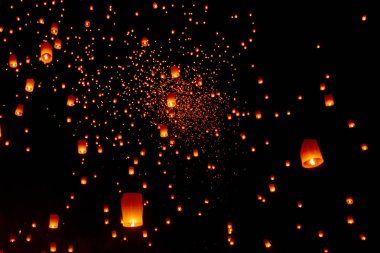 Chiang Mai, Tayland - Yee Peng Festivali, Loy Krathong celebrati