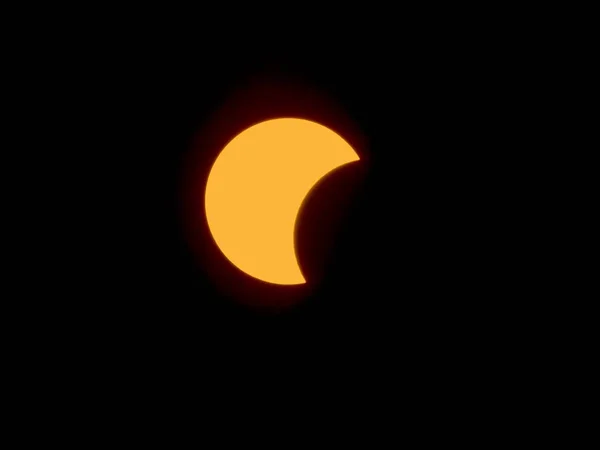 2019-12-26 Lampang, Thailand : partial eclipse, lunar and solar — Stock Photo, Image