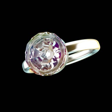 Elmaslar siyah arka planda farklı pozisyondalar. 3d illüstrasyon.