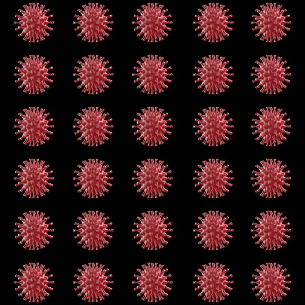 Coronavirus Dark Background Illustration — Stock Photo, Image