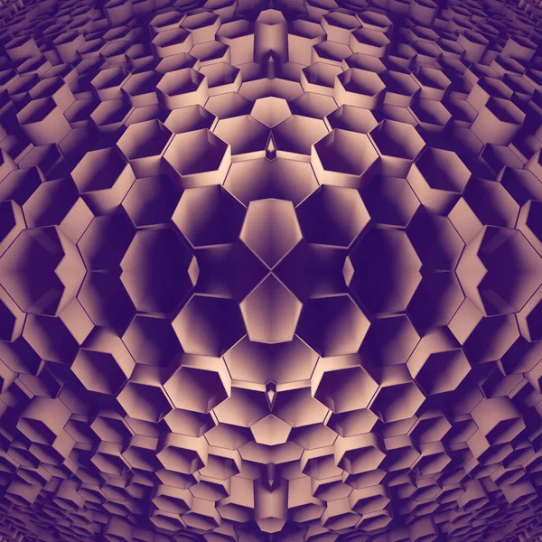 Arı matrisi şeklinde bir arka plan. 3d illüstrasyon.