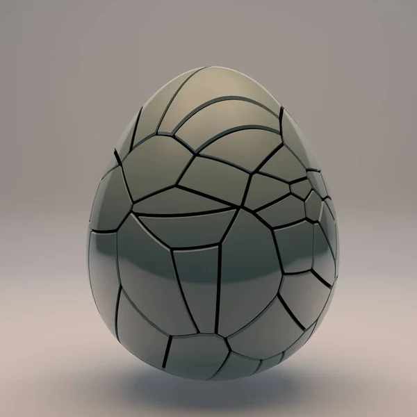 Αυγό Δράκου Γυαλιστερή Υφή Εικονογράφηση — Φωτογραφία Αρχείου