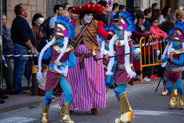 Mexikanska Catrina Karneval Kostym Parad — Stockfoto