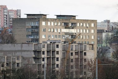 Çok katlı bir konut inşaatı