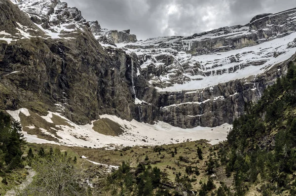 Cirque Gavarnie Circo Dei Pirenei Centrali Nel Sud Ovest Della — Foto Stock