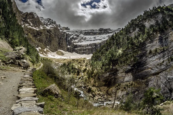 Cirque Gavarnie Circo Dei Pirenei Centrali Nel Sud Ovest Della — Foto Stock