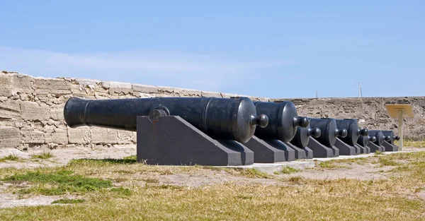 Пушки старого форта — стоковое фото