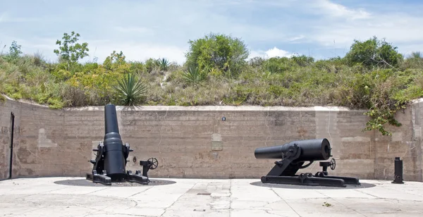 Cannons of an old fort — Stock Photo, Image