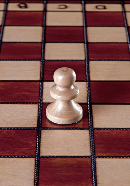 Šachová figurka Bílý pěšec — Stock fotografie
