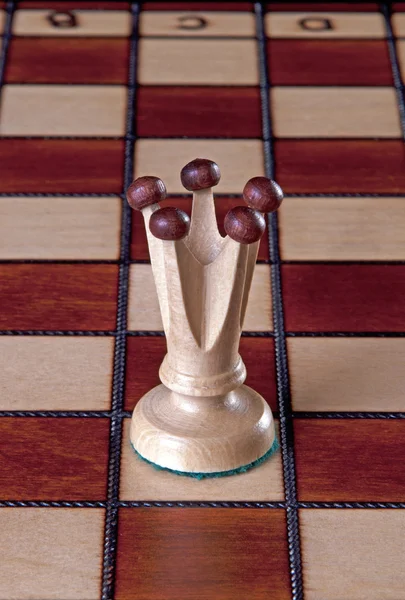 White Queen chess piece — Stock Photo, Image