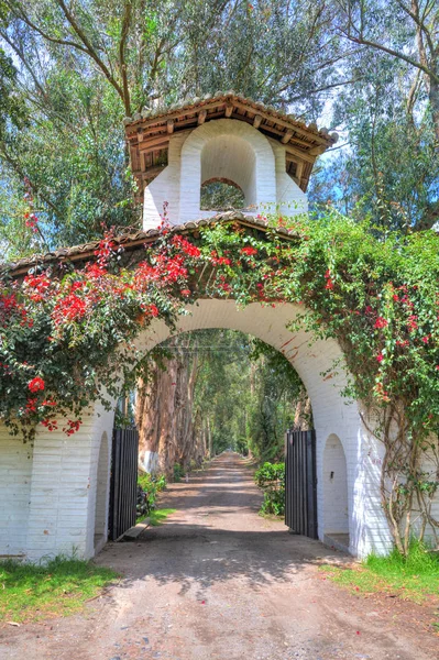 Entrée d'une ancienne hacienda restaurante — Photo