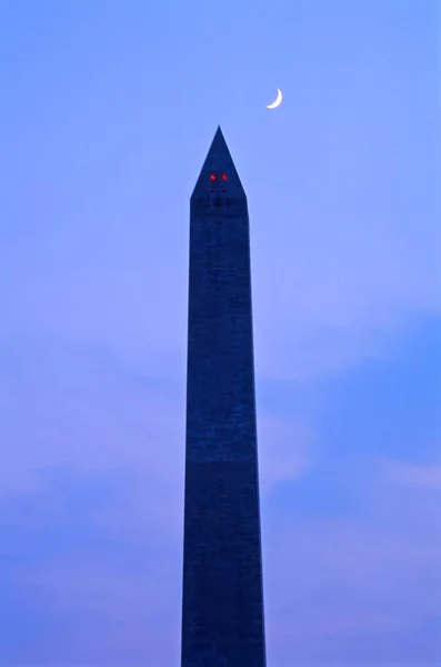 Pomnik Waszyngtona w sylwetce — Zdjęcie stockowe
