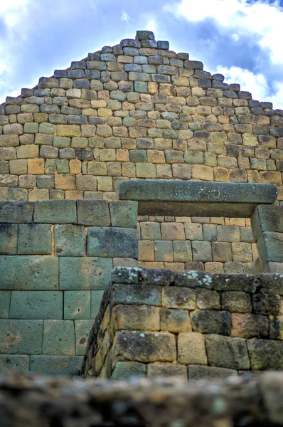 Αρχαία Ερείπια Ingapirca Στην Επαρχία Azuay Εκουαδόρ Μεγαλύτερα Ερείπια Inca — Φωτογραφία Αρχείου