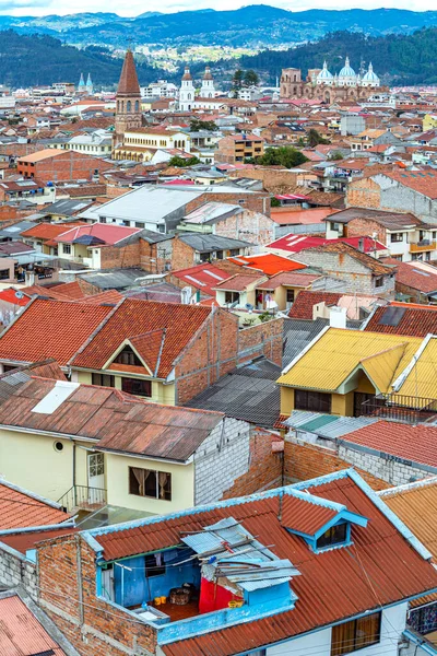 Uitzicht Stad Cuenca Met Zijn Vele Kerken Kathedralen Huizen Het — Stockfoto