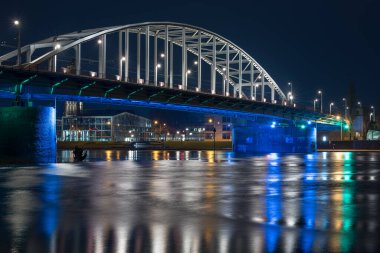 Hollanda, Arnhem 'de Mart 2020 John Frost Köprüsü (Hollandaca John Frostbrug)