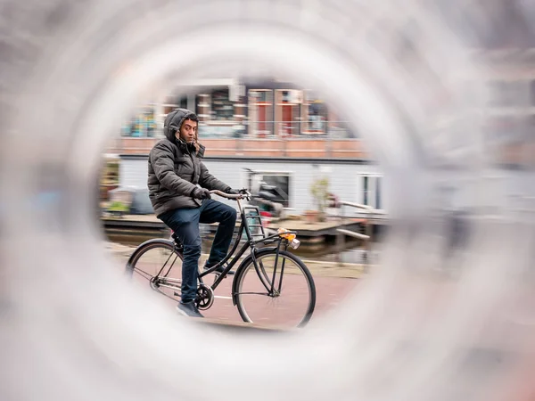 March 2020 Cycling Amsterdam Netherlands — Stock Photo, Image