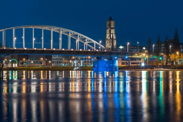 Marzec 2020 John Frost Bridge John Frostbrug Języku Niderlandzkim Arnhem — Zdjęcie stockowe