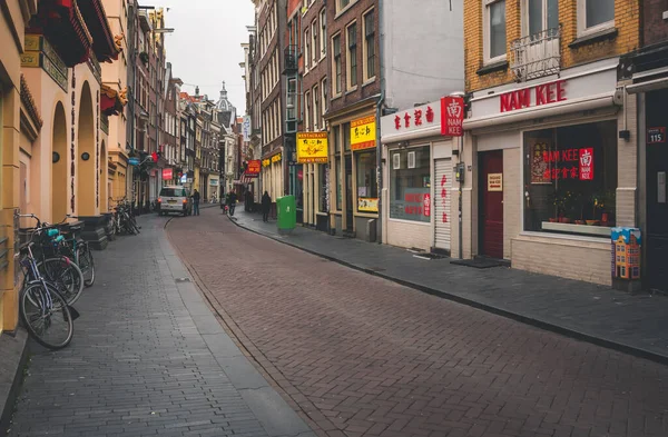 March 2020 Empty Streets Amsterdam Coronavirus Netherlands — Stock Photo, Image