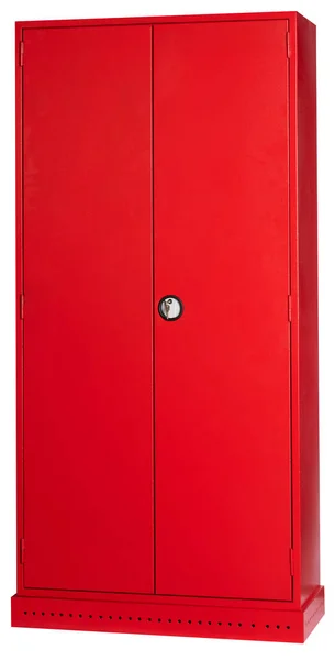 红色金属柜 — 图库照片
