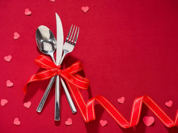 Día de San Valentín comedor fondo . — Foto de Stock