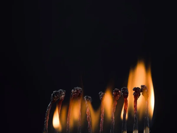 Des allumettes brûlantes — Photo