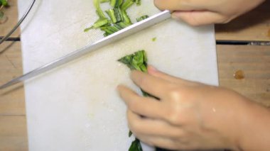 Kesme blok doğranmış Culantro
